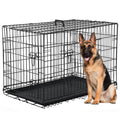 48 Inch Double-Door Dog Crate with Divider M821