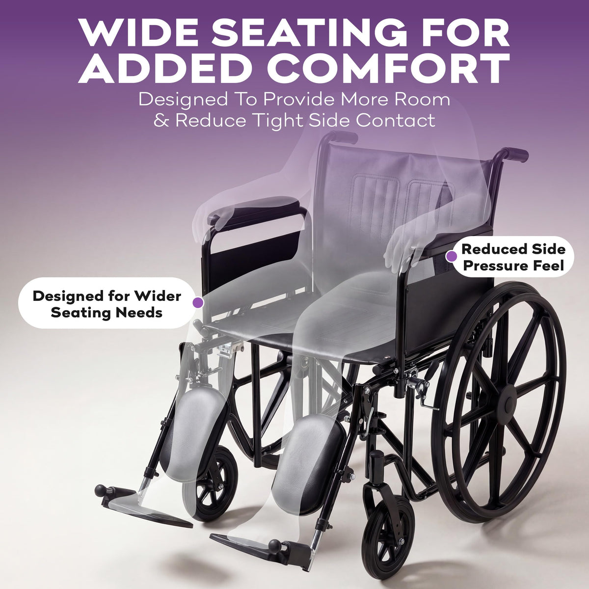 Heavy Duty Bariatric Wheelchair 700lb 28” Seat Width W247