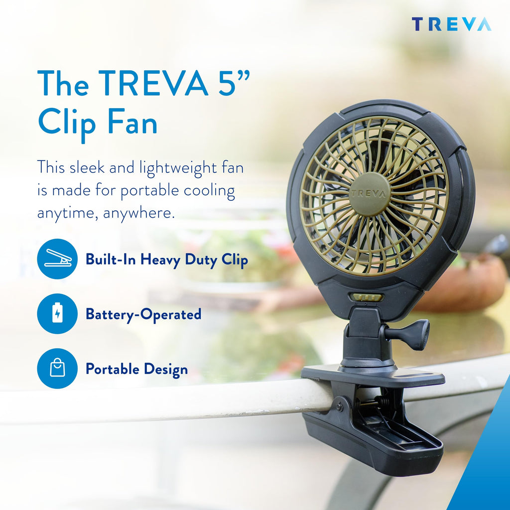 5 in Battery Powered Clip Fan Z668