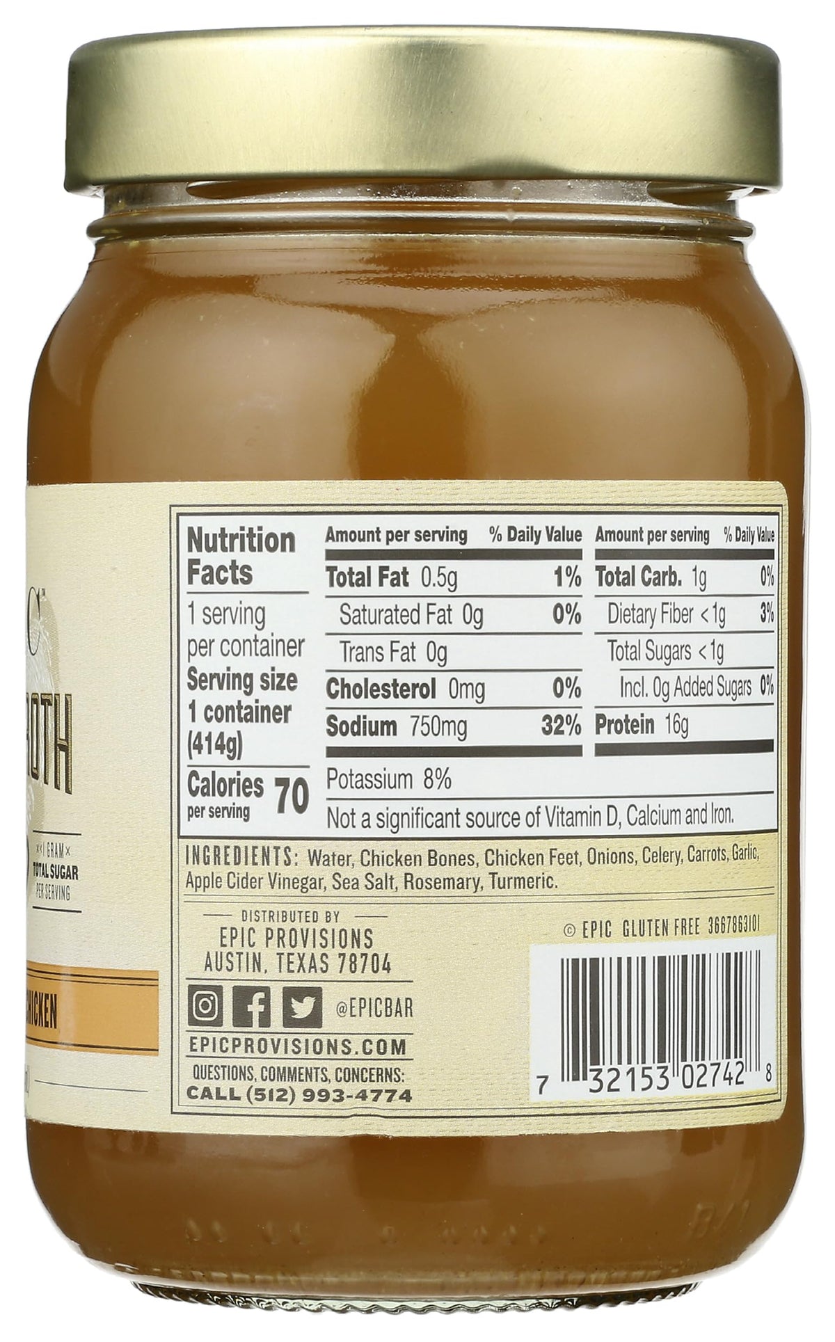 Bone Broth Savory Chicken 14 Fl Oz H74982