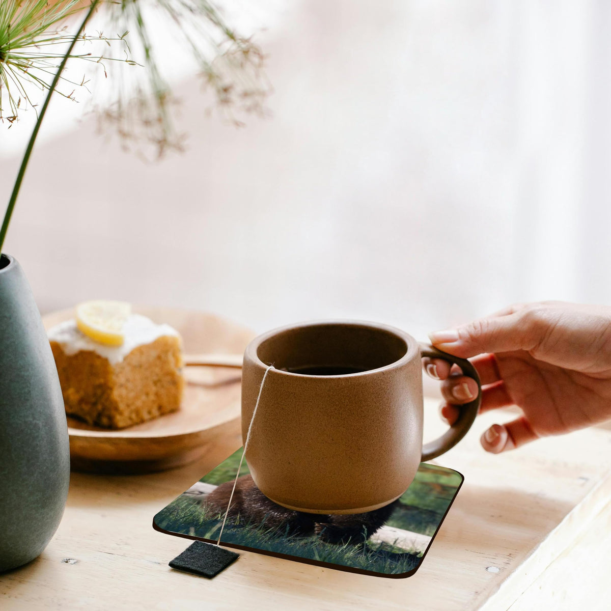 Set of 8 Cork Coasters D1188