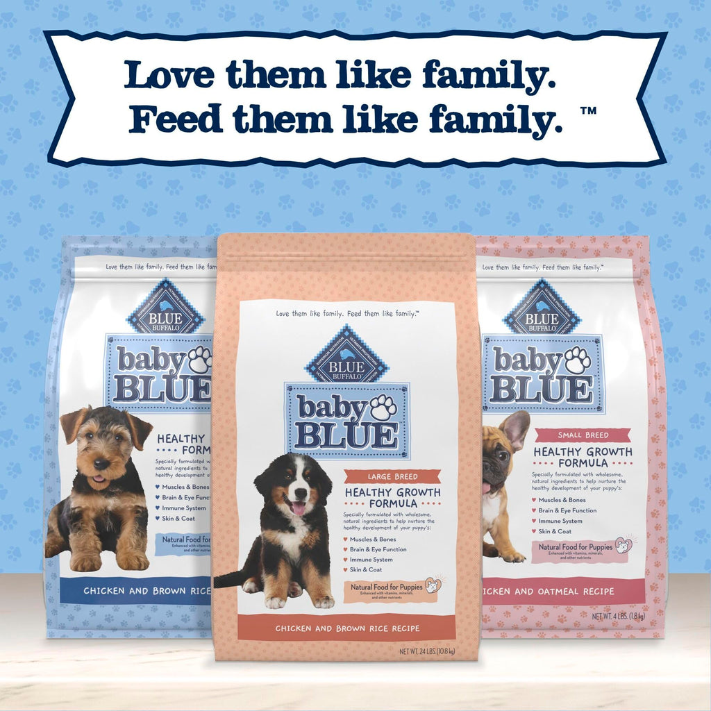 Large Breed Puppy Dry Dog Food Chicken and Brown Rice 24-lb Bag M638440