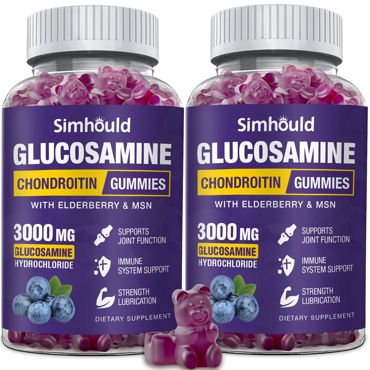 Glucosamine Chondroitin Gummies with MSM & Elderberry V3745