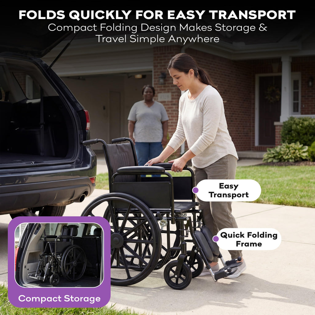 Heavy Duty Bariatric Wheelchair 700lb 28” Seat Width W247