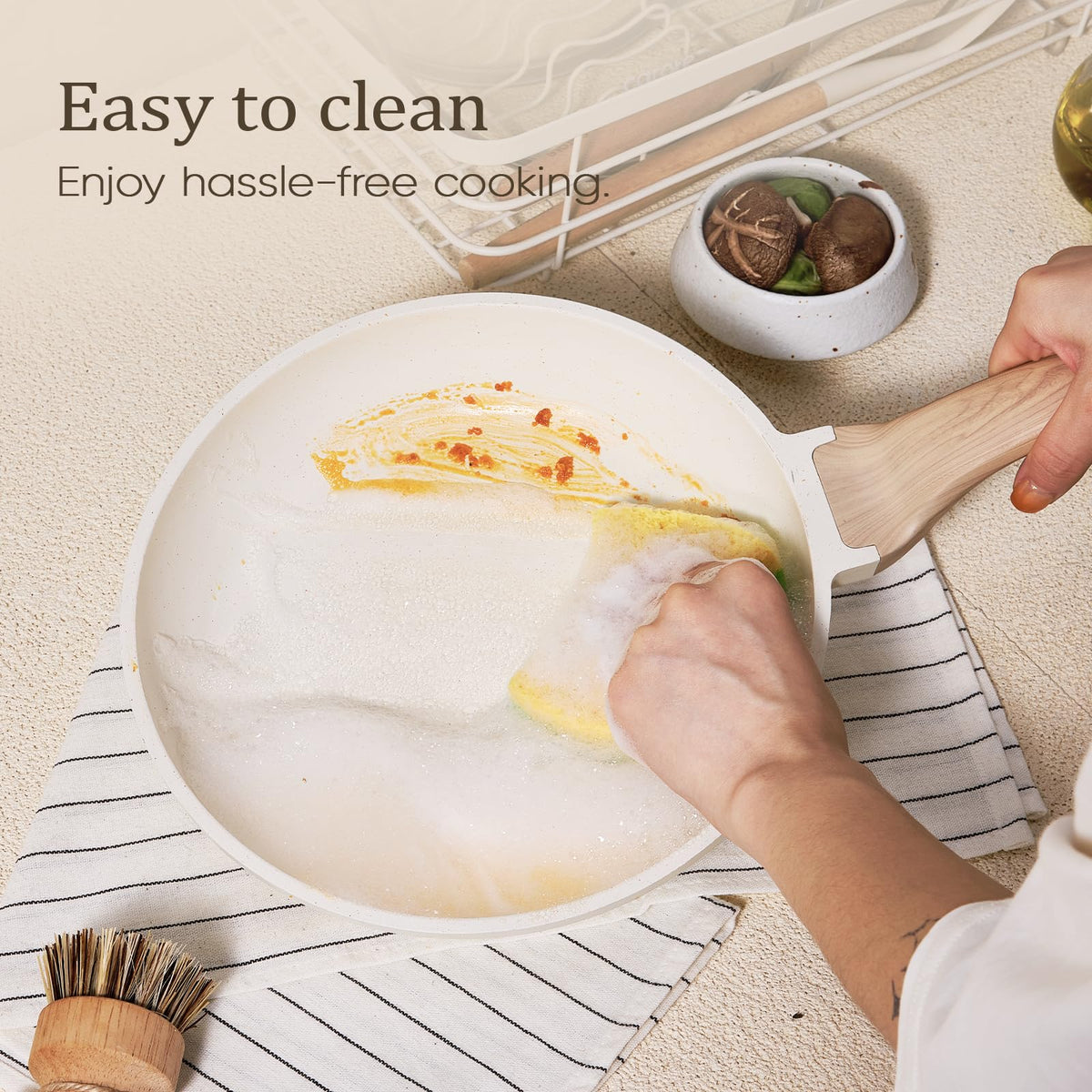 21 Pc Nonstick Cookware Set with Egg Pan N7765