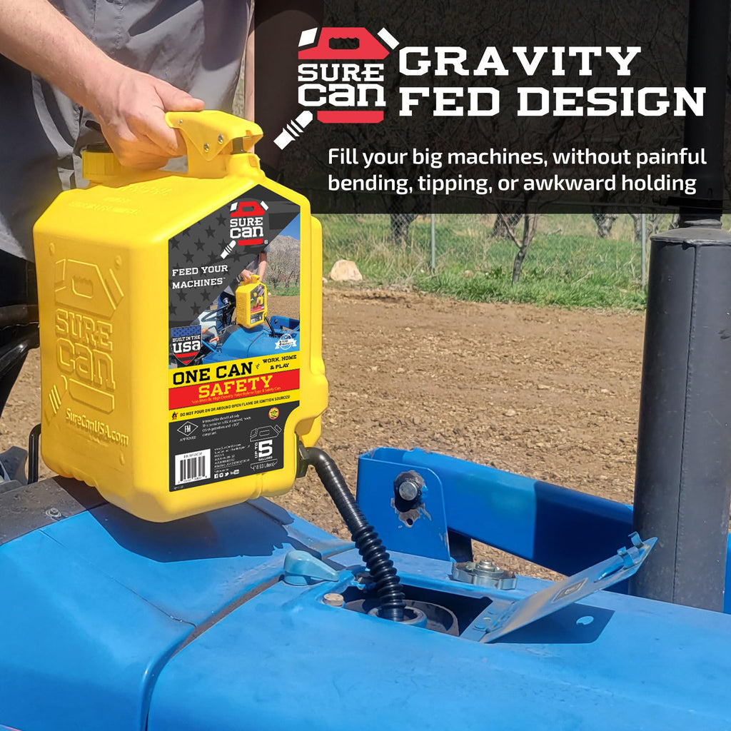 5 Gallon Self-Venting Safety Can with Rotating Spout F97535