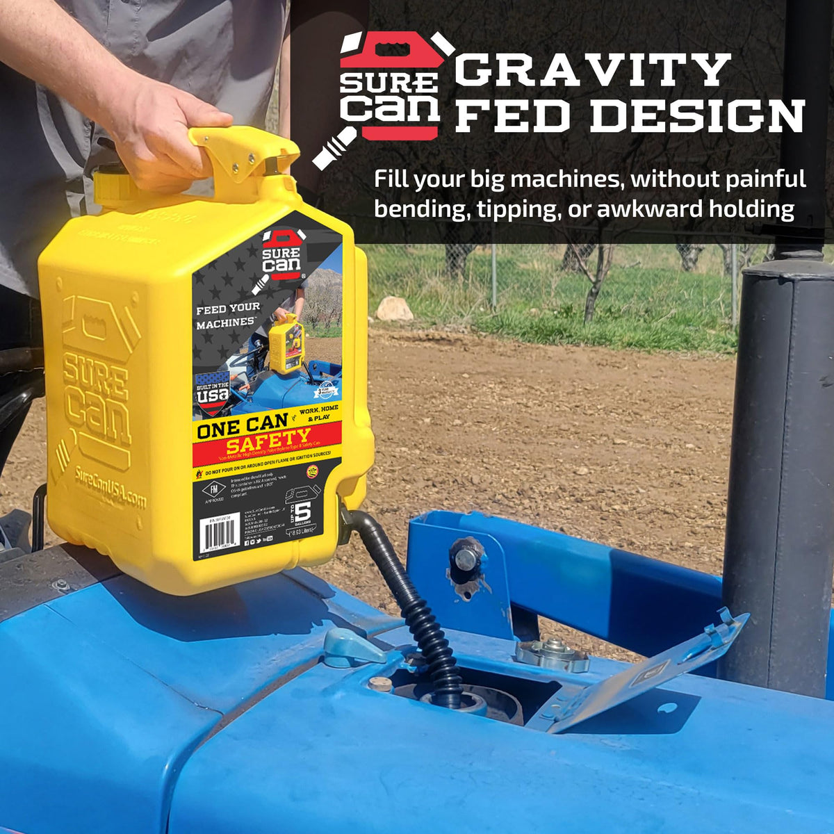 5 Gallon Self-Venting Safety Can with Rotating Spout F97535