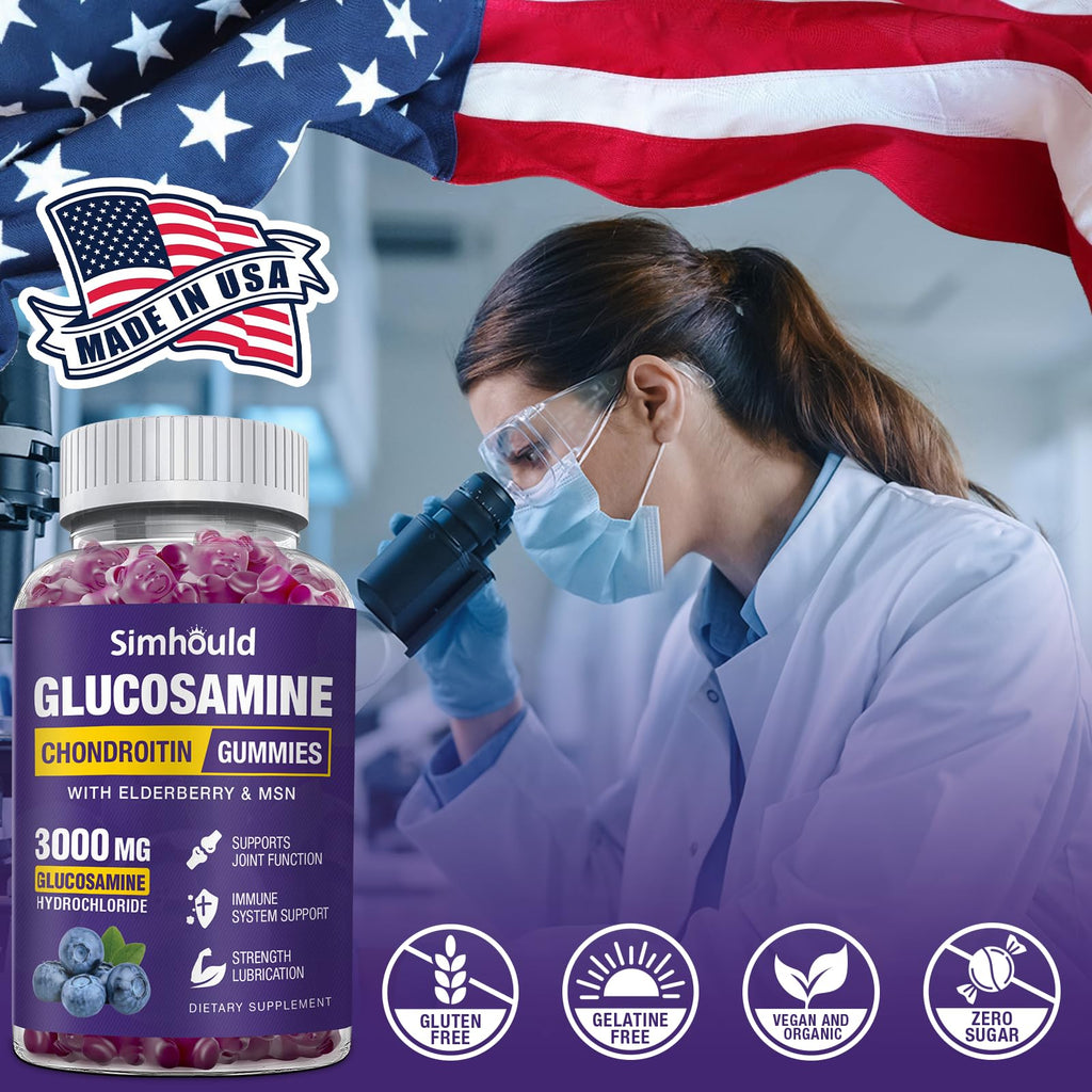 Glucosamine Chondroitin Gummies with MSM & Elderberry V3745