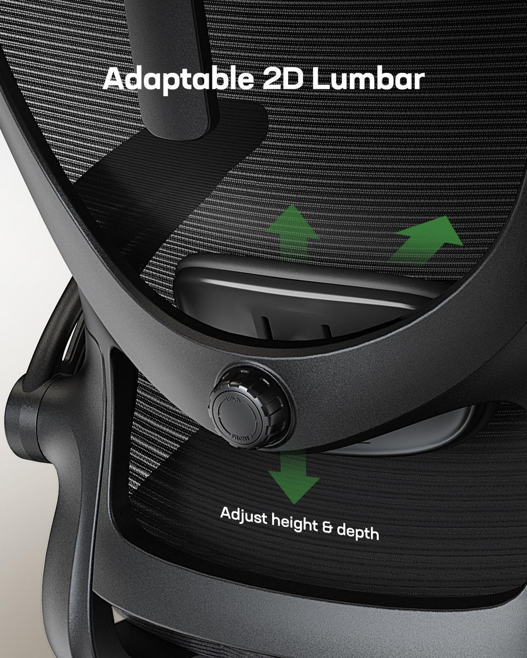 Ergonomic Office Chair with High Back Mesh and Adjustable Lumbar Support N340