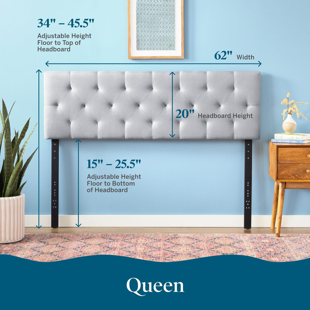 Stone Queen Size Upholstered Headboard K208