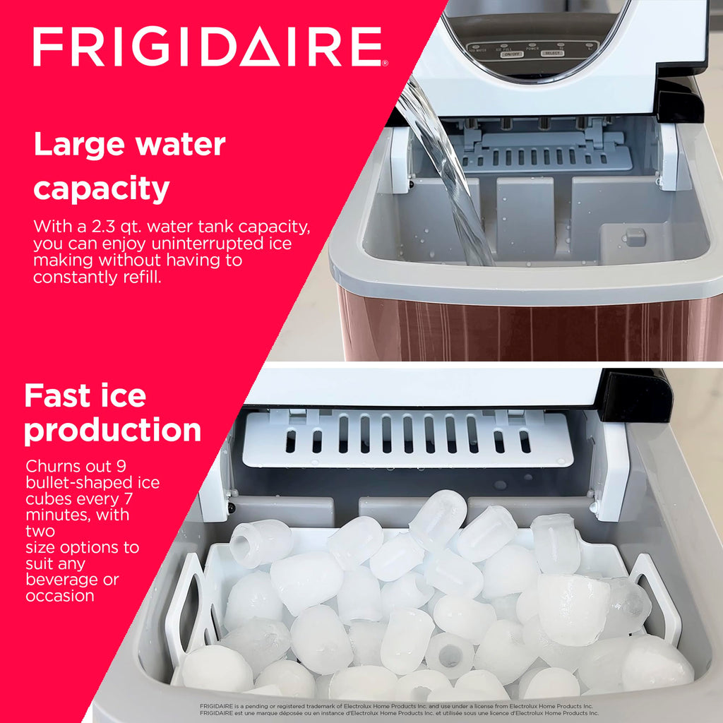 Stainless Steel Countertop Ice Maker Machine with 26 lb Capacity T72228