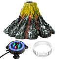 Aquarium Bubbler Decoration LED Volcano Ornament J79243