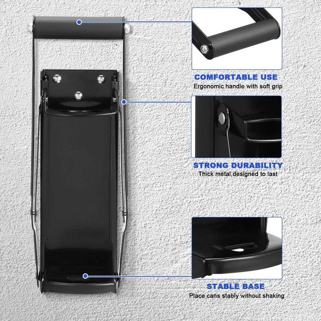 Black Heavy Duty Wall Mounted Can Crusher K887