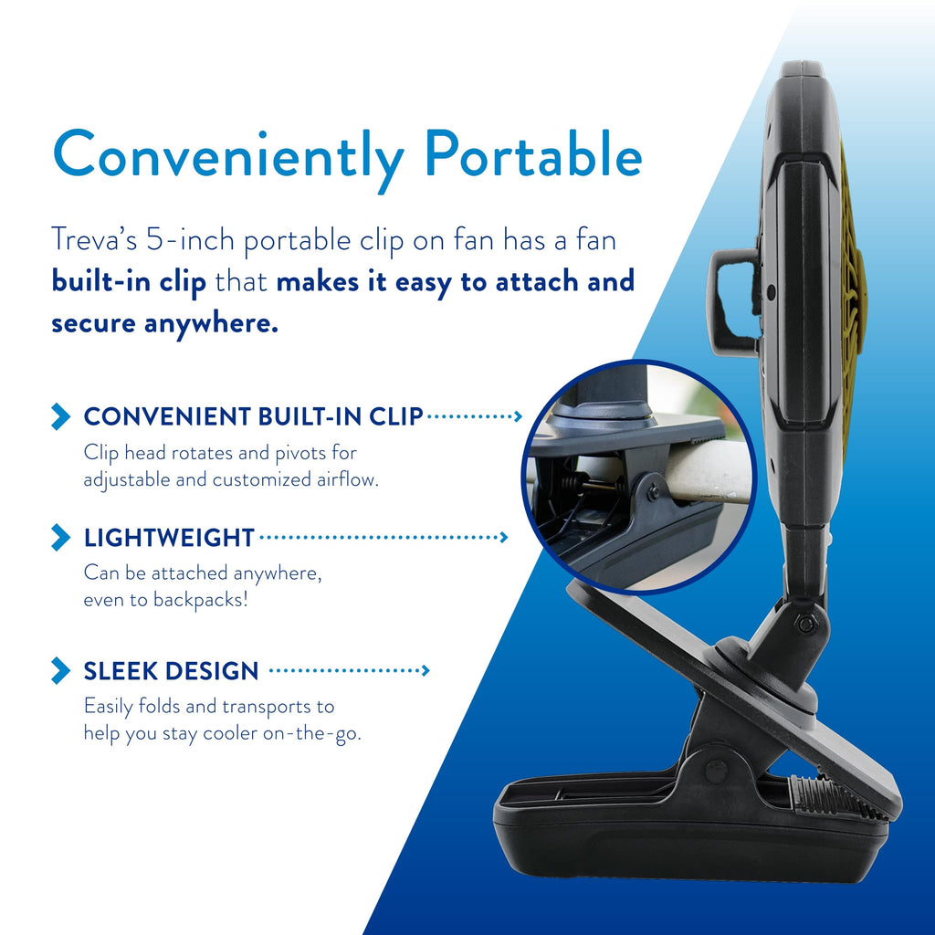5 in Battery Powered Clip Fan Z668