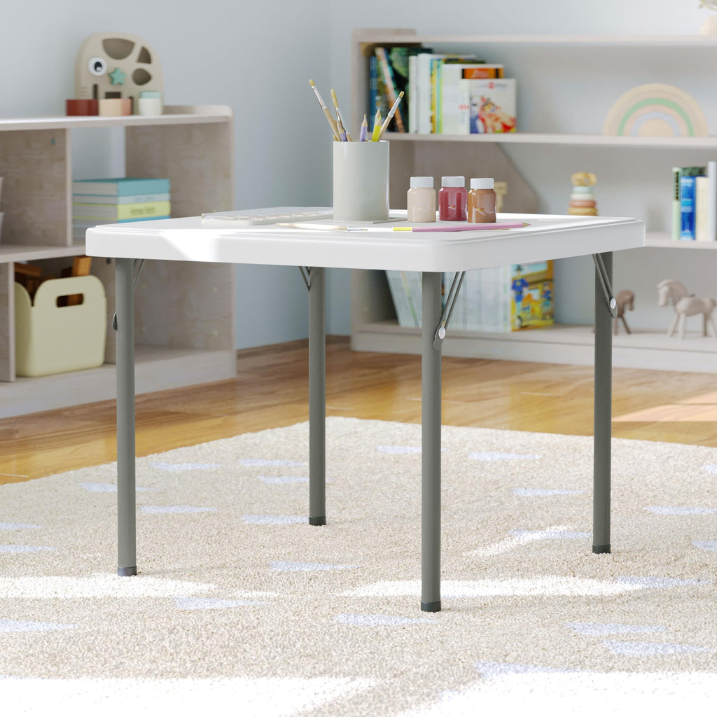 Kids 24x24 in Plastic Locking Folding Table R724