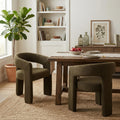 Green Sherpa Barrel Dining Chairs Set of 2 C827546