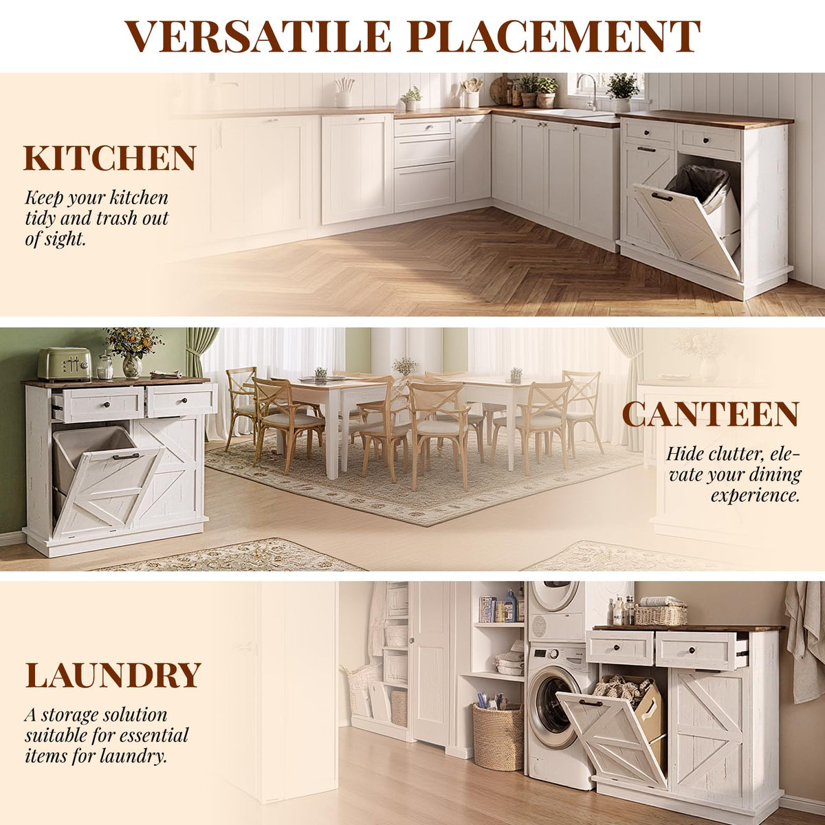 Double 10-Gal Tilt Out Trash Cabinet Z3110