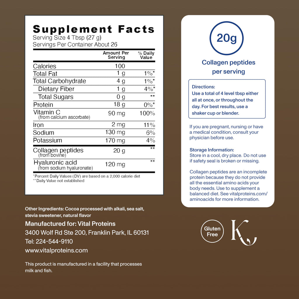 Collagen Peptides Chocolate 24.7oz W98966
