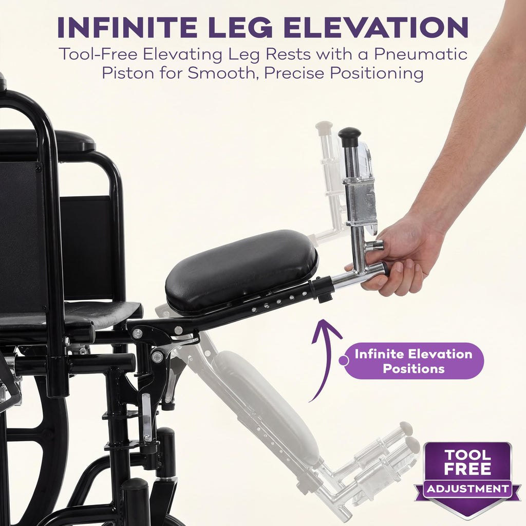 Heavy Duty Bariatric Wheelchair 700lb 28” Seat Width W247