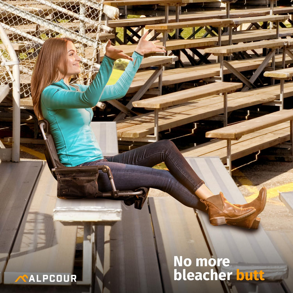 Folding Stadium Seats with Back Support and Armrests Y88651
