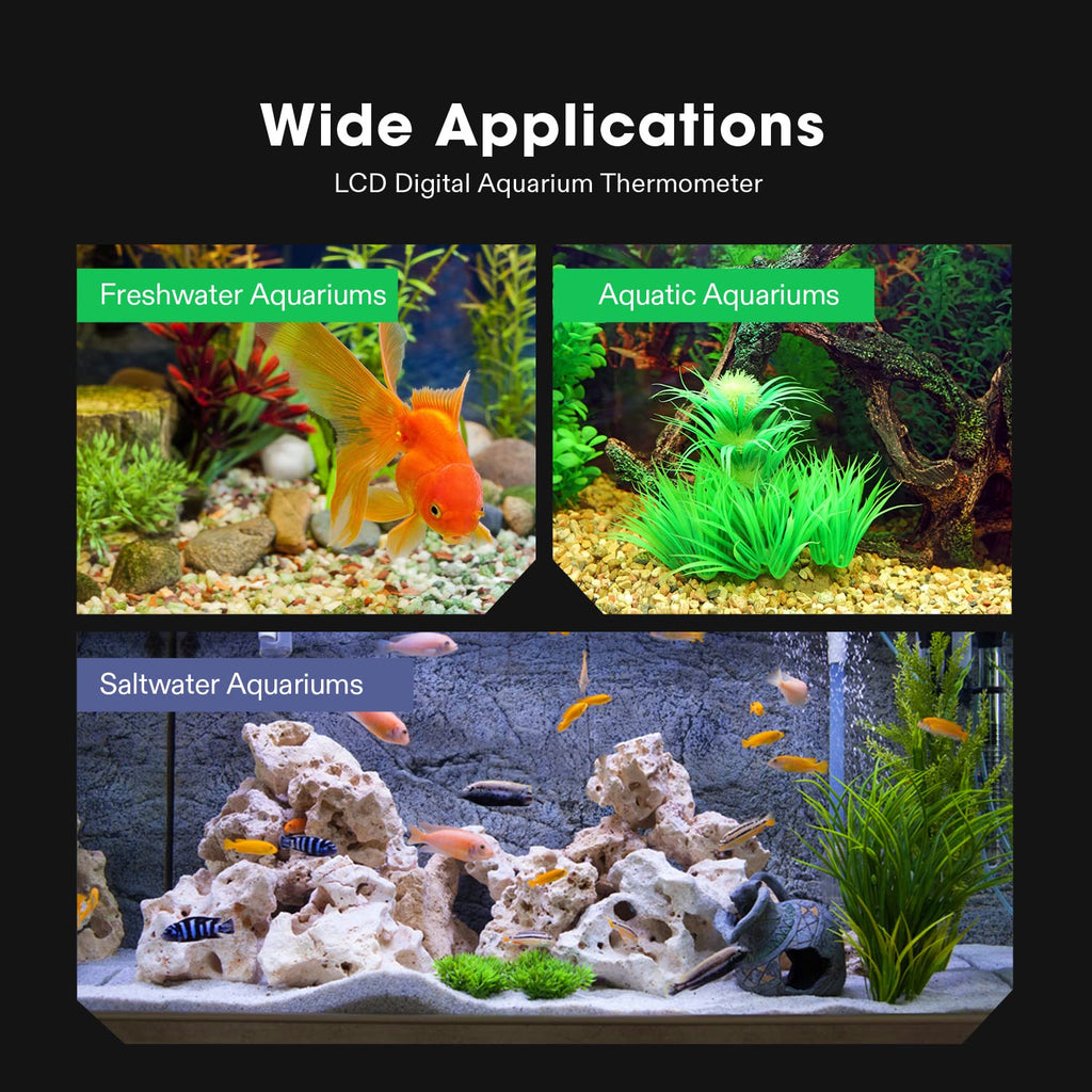 2-Pack LCD Digital Aquarium Thermometer Q78441