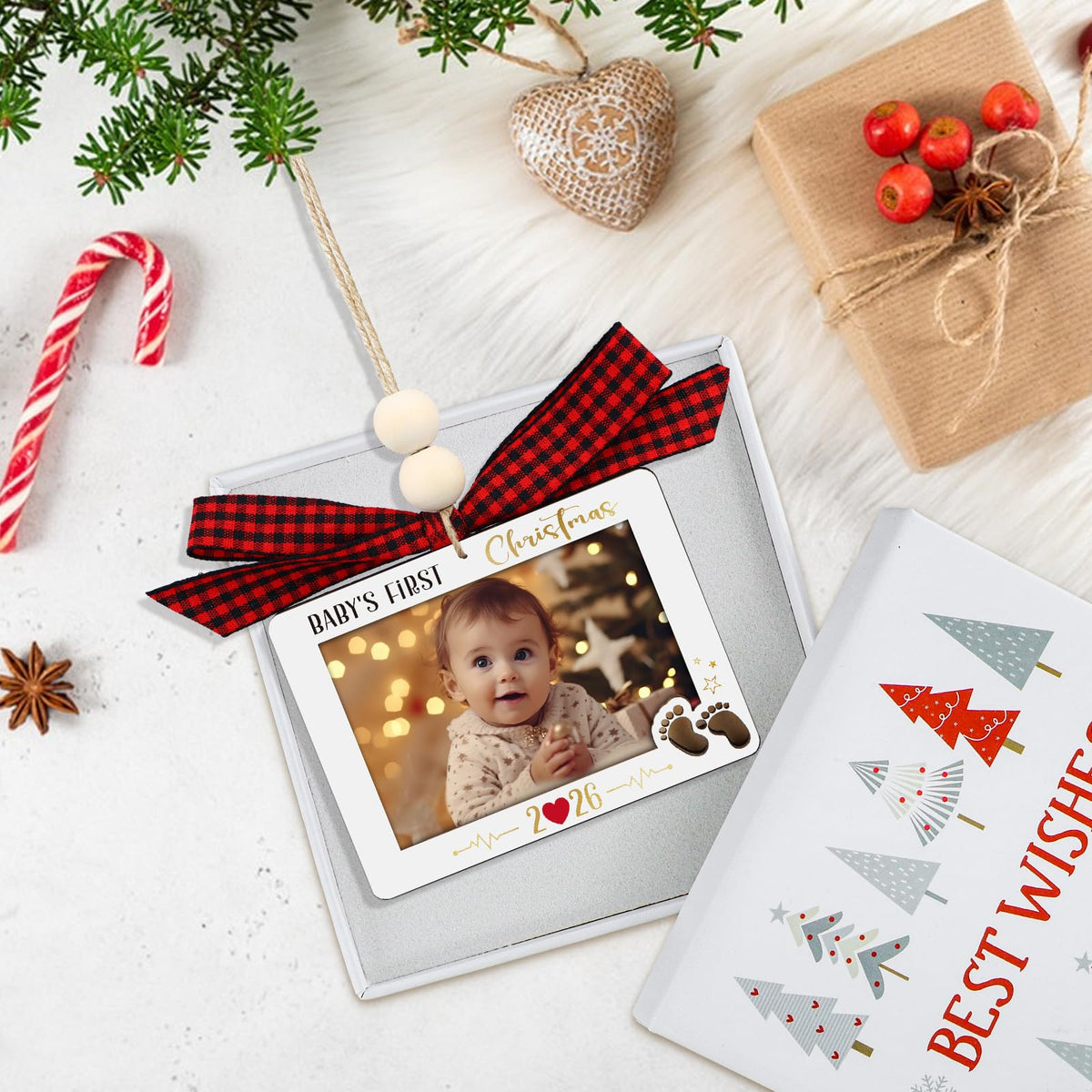 Baby's First Christmas Photo Frame Ornament X138