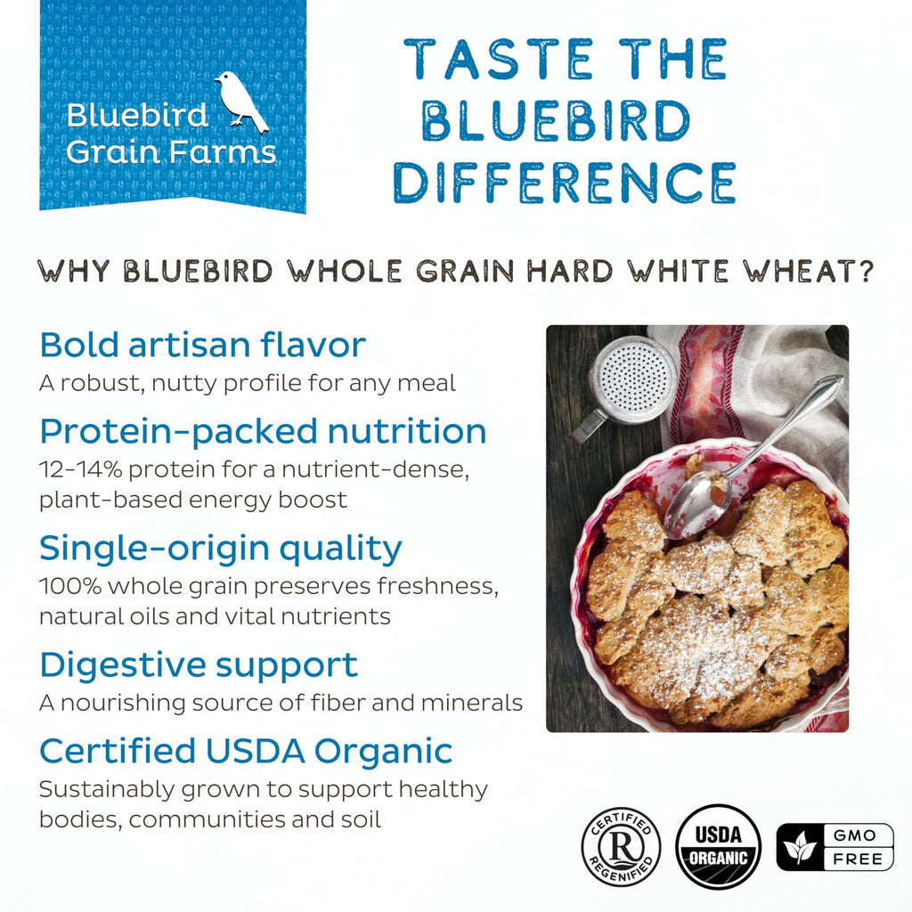 Organic Hard White Wheat Berries, 5 Lb. W14256