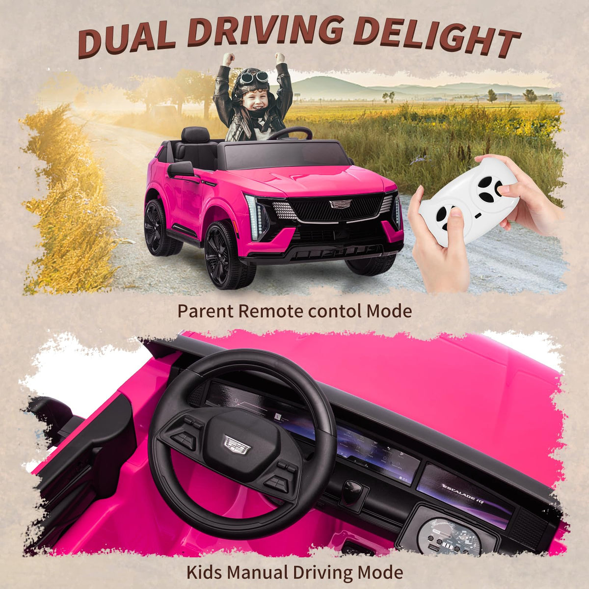 24V Battery Powered Electric Ride On Car 2 Seater H715106