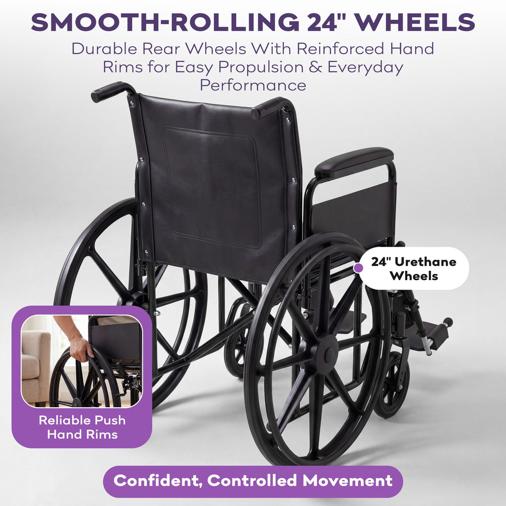 Heavy Duty Bariatric Wheelchair 700lb 28” Seat Width W247