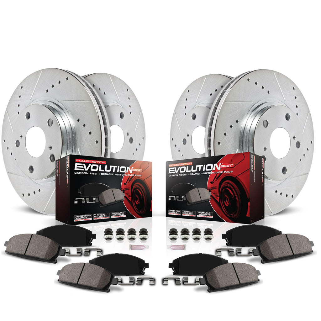 Brake Pad & Rotor Kit Front & Rear Z841