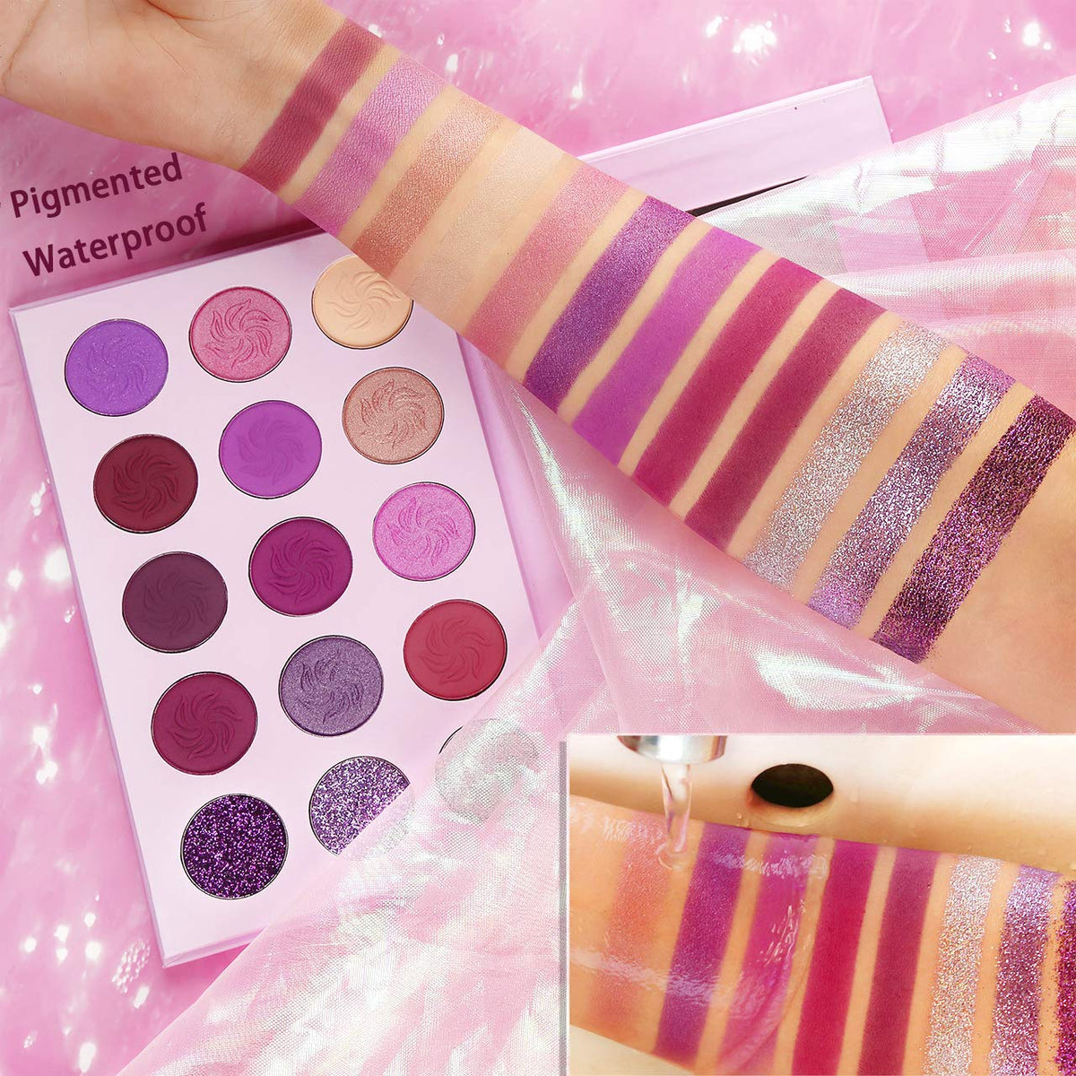 Purple Pink Eyeshadow Palette F1398