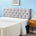 Stone Queen Size Upholstered Headboard K208