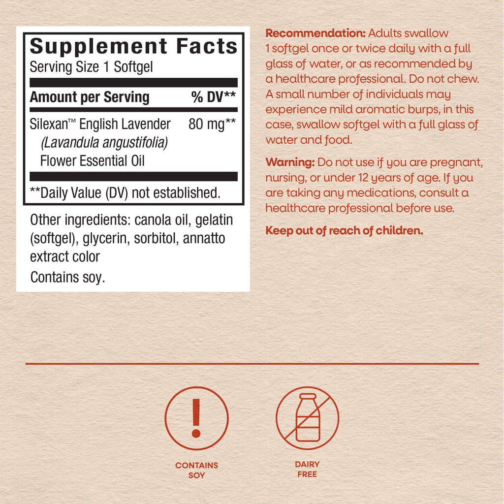 Lavender Oil Supplement 30 ct V960