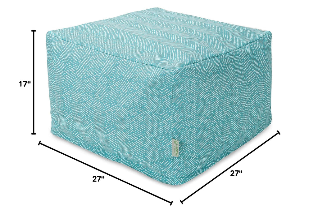 Teal Large Ottoman Y67103