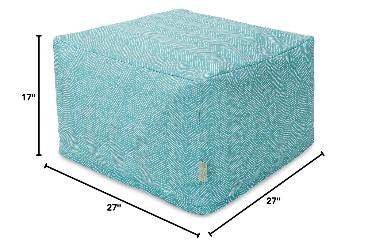 Teal Large Ottoman Y67103