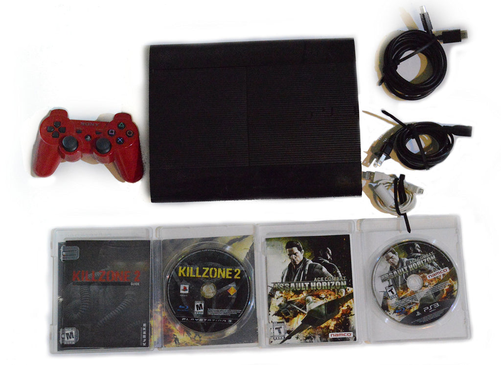 Playstation 3 Super Slim 500GB Game Console Bundle D15568