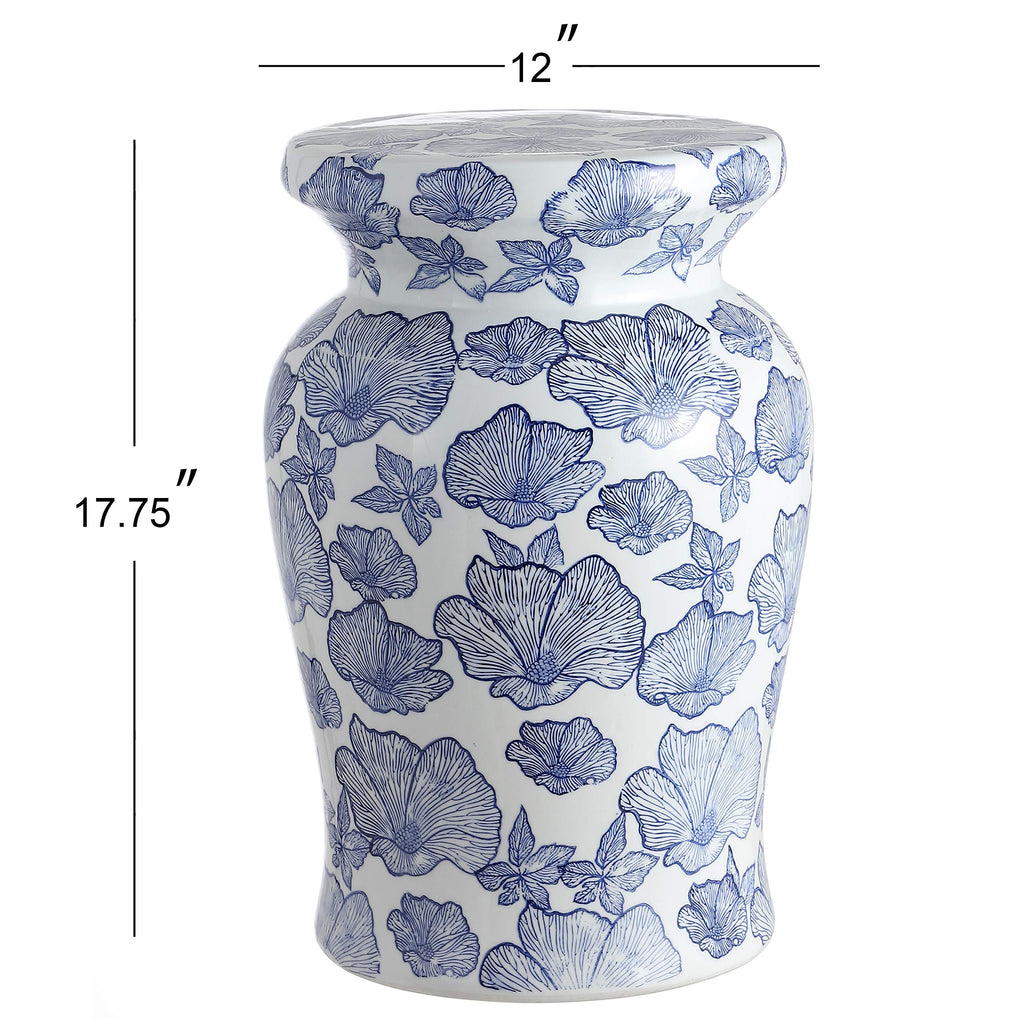 Ceramic Drum Garden Stool Side Table P28402