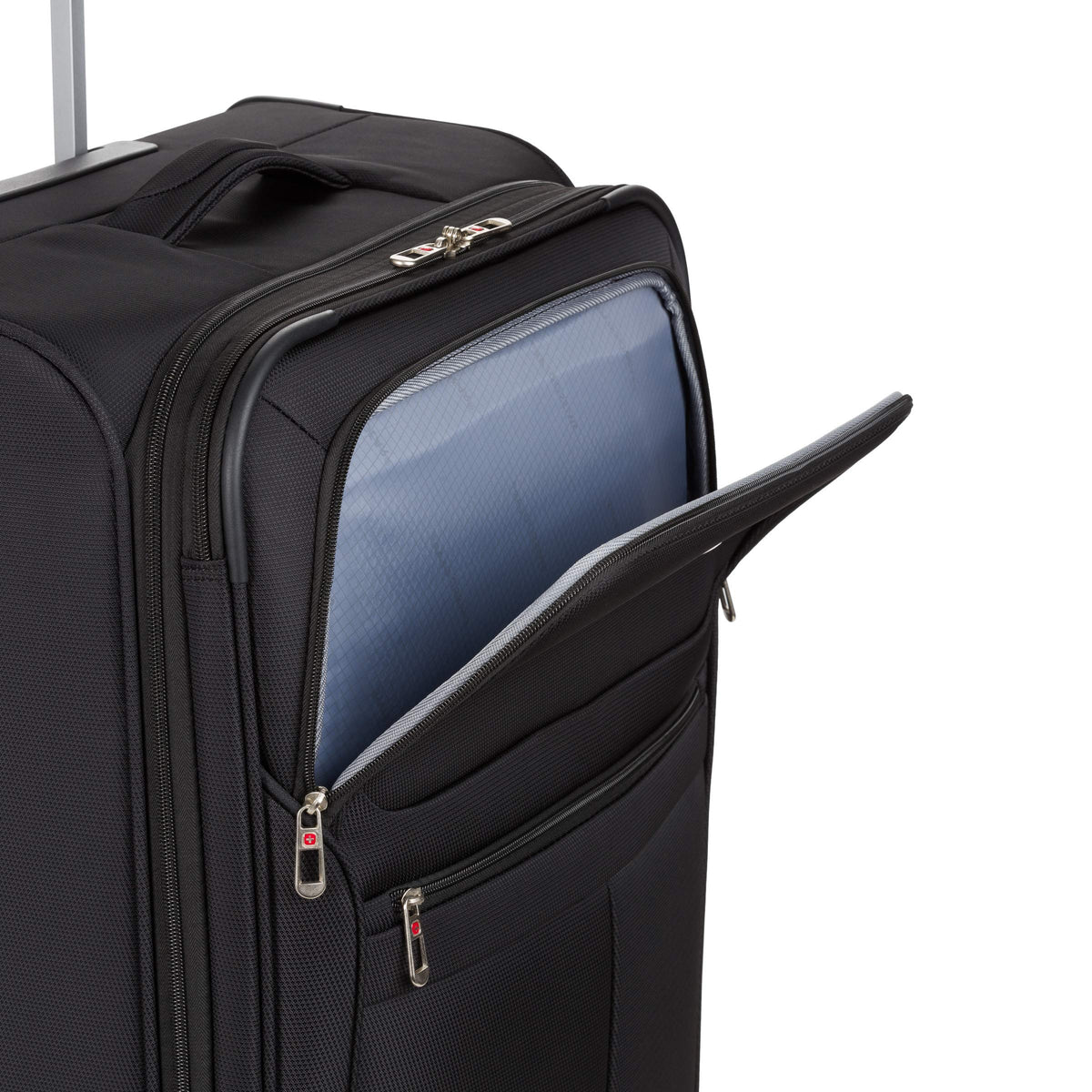 Black 18-Inch Softside Carry-On Luggage with Spinner Wheels Z5000