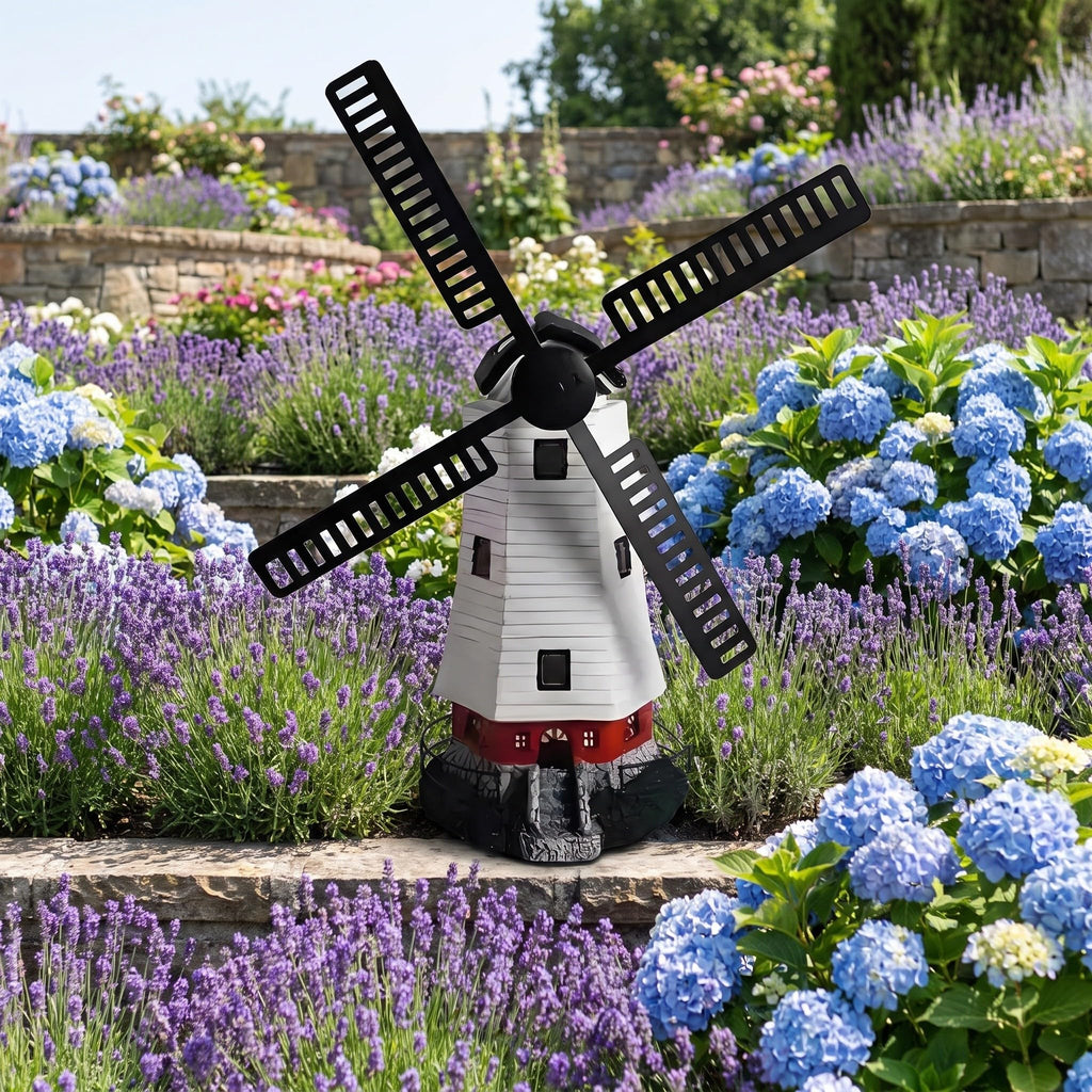 Solar Powered Lighthouse Statue 13 inch U566