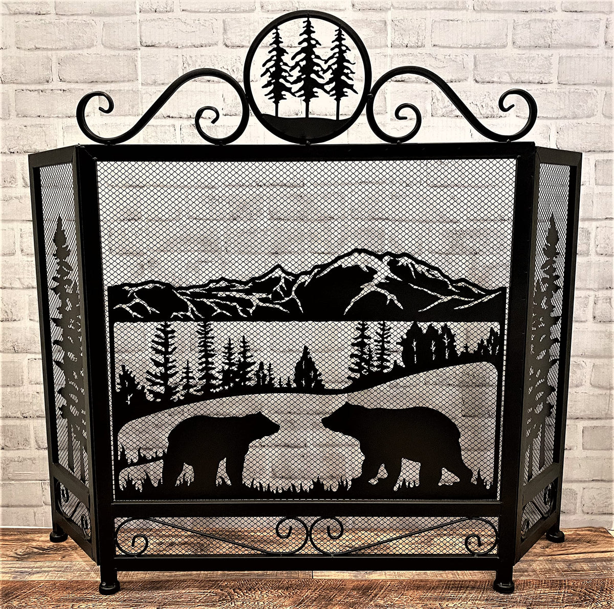 3-Panel Fireplace Screen L2602